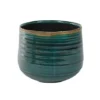 Pot Como Turquoise H17Cm D21Cm