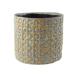 Terni Planter Mustard D20Cm H18Cm