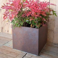Weathered Iron Planters