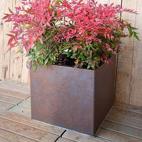 Weathered Iron Planters