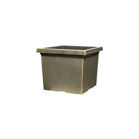 Tuscany Planter Square 37cm - Black Bronze Effect