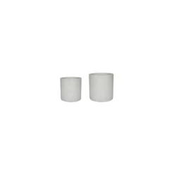 Catania White Terrazzo Set Of 2 Cylinders