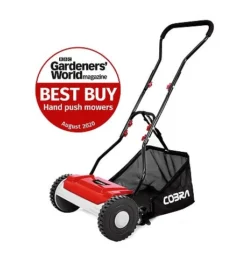 Cobra HM381 Hand Cylinder Mower 38cm (15in) With Grass Bag