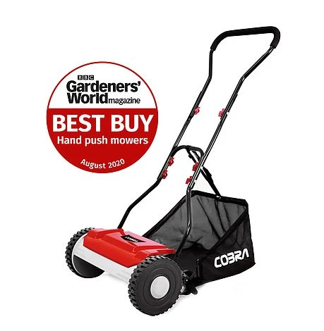 Cobra HM381 Hand Cylinder Mower 38cm (15in) With Grass Bag