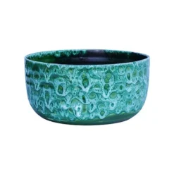 Emerald Reactive Glaze Bowl H12.5Cm D25Cm