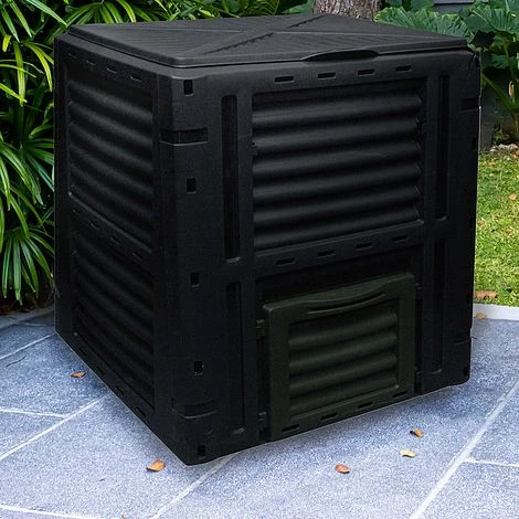 Idooka Compost Bin Garden Compost Accelerator - Outdoor Bin With Lid For House Plant Compost And Bark For Garden Soil For Vegetables