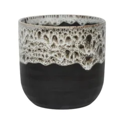 Marble Reactive Glaze Planter H25Cm D25Cm