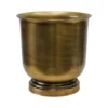 Outdoor Hampton Antique Brass Metal Urn H35Cm W34Cm