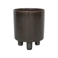 Pisa Reactive Glaze Planter Mocha H19CM D16CM