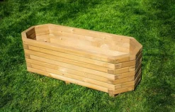 Large 110cm Long Octagonal Wooden Planter